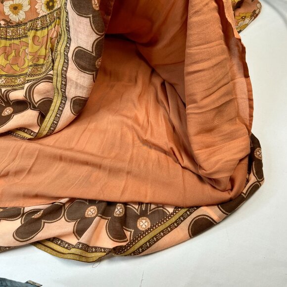 Spell & the Gypsy Collective Buttercup Mini Dress Sunrise Caramel Belted Small - Picture 11 of 16